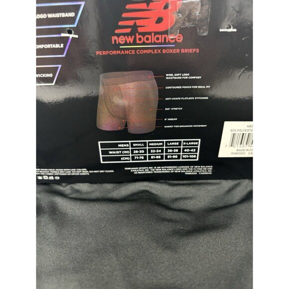 Mens New Balance Boxers Briefs 2 Pack Performance Complex Waistband, Small, New - Picture 8 of 8